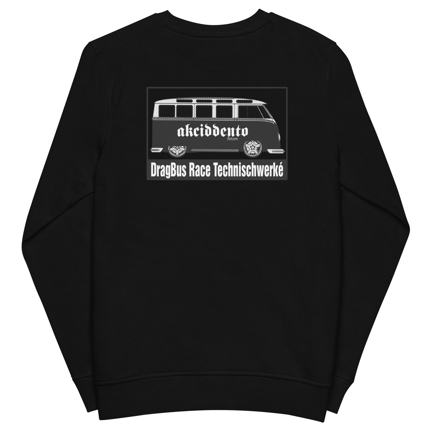 Split Screen dragbus Organic sweatshirt backprint